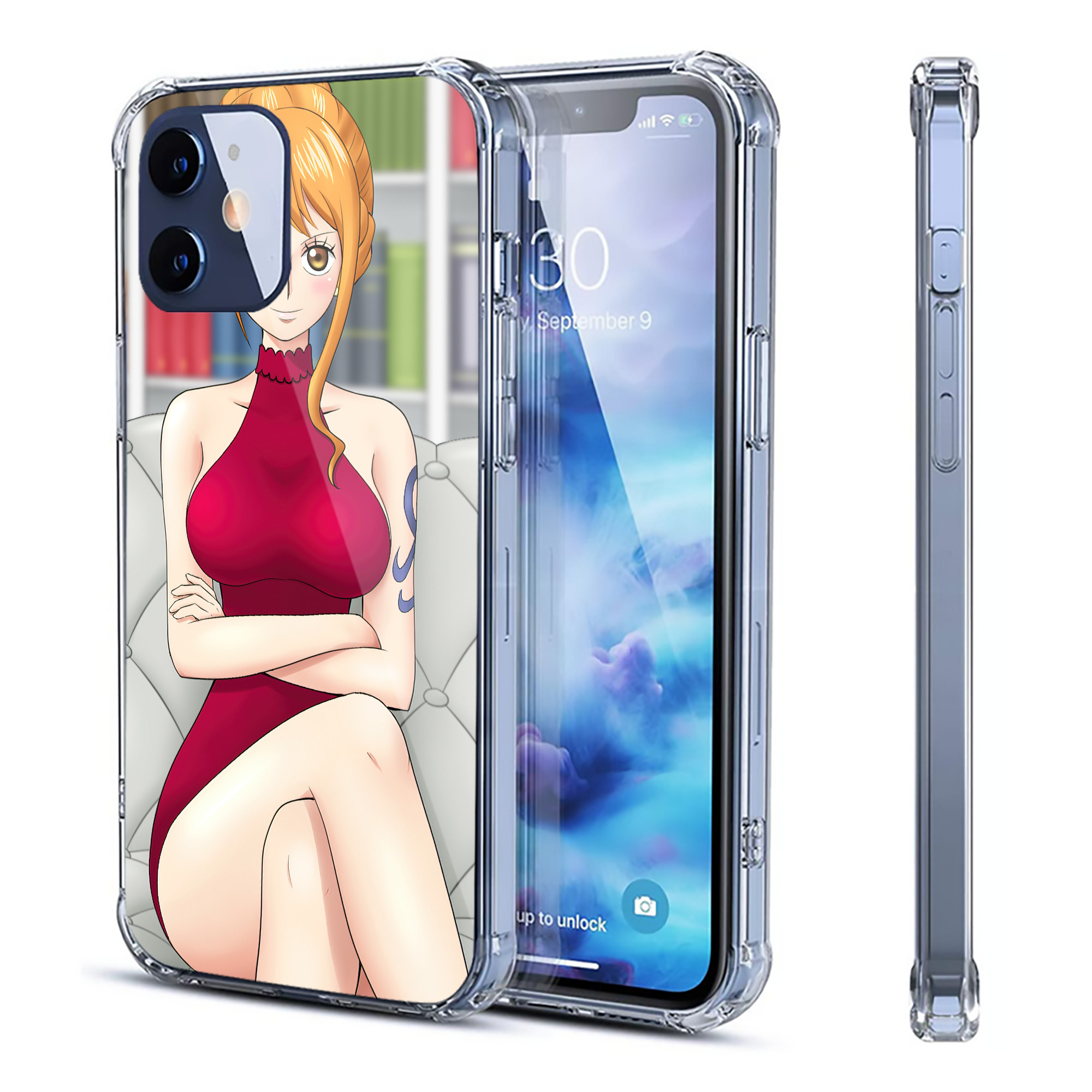 （画像用） ワンピース ONE PIECE 【iPhone 12シリーズ対応】透明スマホケース（クリアソフトケース）